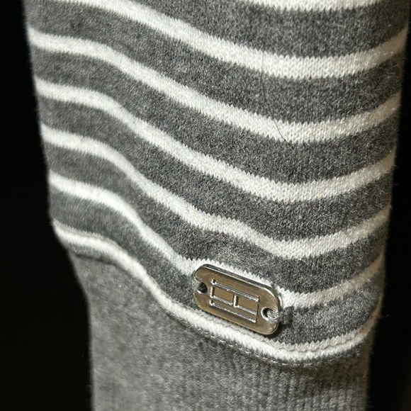 Tommy Hilfiger Gray Hoodie with Blue Accents - Picture 3 of 4